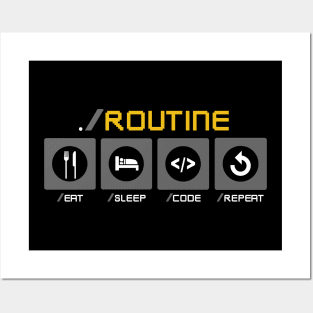 Developer Routine Posters and Art